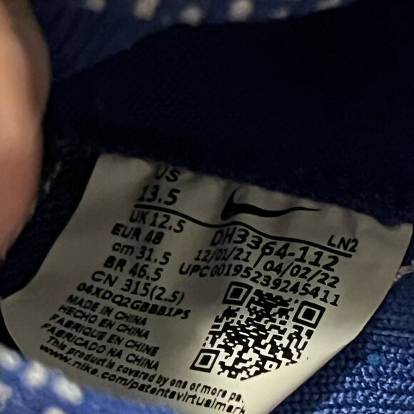 Nike Jordan Alpha Menace Elite 3 FLORIDA GATOR Football Cleat DH3364-112 Sz 13.5 - Picture 12 of 12